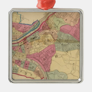 Pittsburgh en Allegheny Metalen Ornament