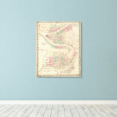Pittsburgh en Allegheny, Pennsylvania Canvas Afdruk (Insitu (Houten vloer))
