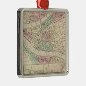 Pittsburgh en Allegheny, Pennsylvania Metalen Ornament (Rechts)