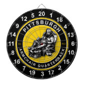 Pittsburgh Fauteuil Quarterback Football Dartboard Dartbord (Voorkant)