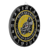 Pittsburgh Fauteuil Quarterback Football Dartboard Dartbord (Voorkant Links)