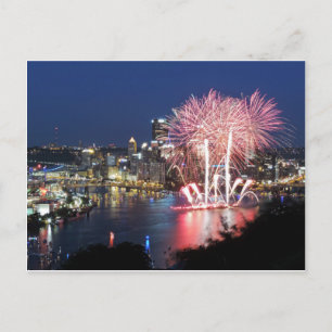 Pittsburgh Fireworks Briefkaart