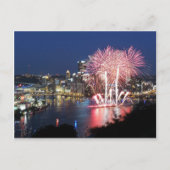 Pittsburgh Fireworks Briefkaart (Voorkant)
