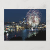 Pittsburgh Fireworks Briefkaart (Voorkant)