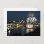 Pittsburgh Fireworks Briefkaart (Voorkant / Achterkant)