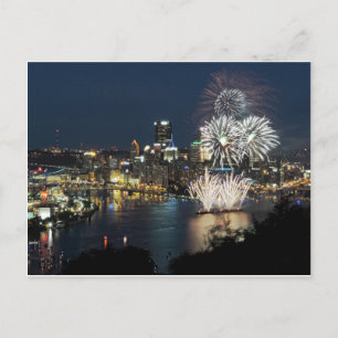 Pittsburgh Fireworks Briefkaart