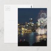 Pittsburgh Fireworks Briefkaart (Voorkant / Achterkant)