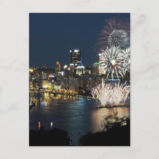 Pittsburgh Fireworks Briefkaart (Voorkant)