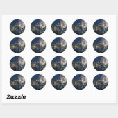 Pittsburgh Fireworks Ronde Sticker (Vel)