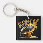 Pittsburgh Football Fans - Gesmolten staal Sleutelhanger (voorkant)