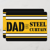 Pittsburgh Football Kaart vaders dag (Voorkant / Achterkant)