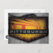 Pittsburgh Fort Pitt Bridge Briefkaart (Voorkant / Achterkant)