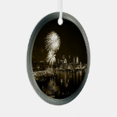 Pittsburgh-Foto- Ornament-2-zijdig Metalen Ornament (Voorkant Rechts)