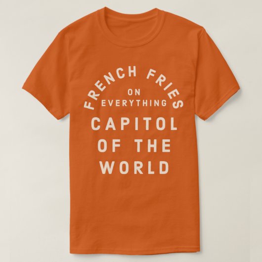 Pittsburgh friet op alles Capitool van het T-shirt (Design voorkant)