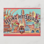 Pittsburgh Geïllustreerd Briefkaart (Voorkant)
