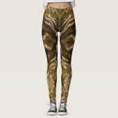 Pittsburgh Gold- en zwarte Leggings (Voorkant)