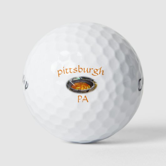 Pittsburgh Golf Balls Golfballen (Voorkant)