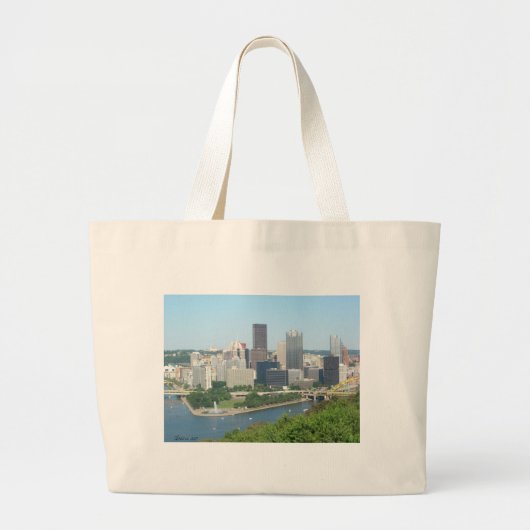 Pittsburgh Grote Tote Bag (Voorkant)