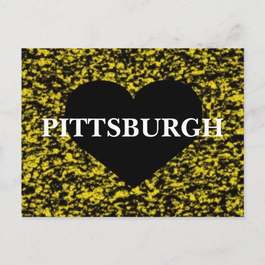 Pittsburgh Heart Briefkaart (Voorkant)