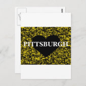 Pittsburgh Heart Briefkaart (Voorkant / Achterkant)