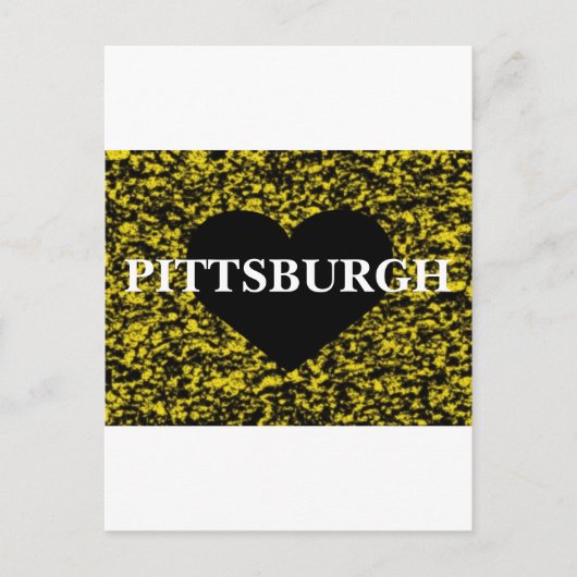 Pittsburgh Heart Briefkaart (Voorkant)
