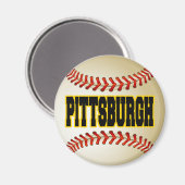 PITTSBURGH HONKBAL MAGNEET (Voorkant / Achterkant)