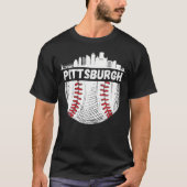 Pittsburgh Honkbal Skyline Pittsburgh Honkbal T-shirt (Voorkant)
