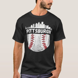 Pittsburgh Honkbal Skyline Pittsburgh Honkbal T-shirt