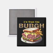 Pittsburgh - "Ik kom uit de Burgh" Magneet (Voorkant / Achterkant)