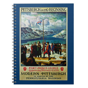Pittsburgh in het begin notitieboek
