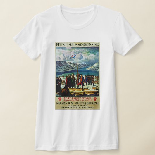 Pittsburgh in het begin t-shirt (Laagn)