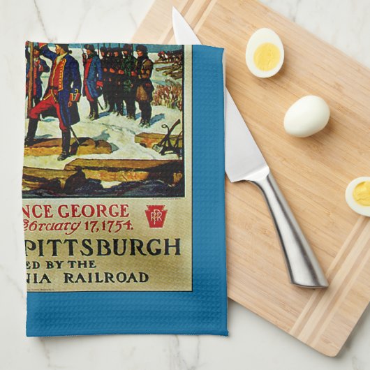 Pittsburgh in het begin theedoek (Quarter Fold)