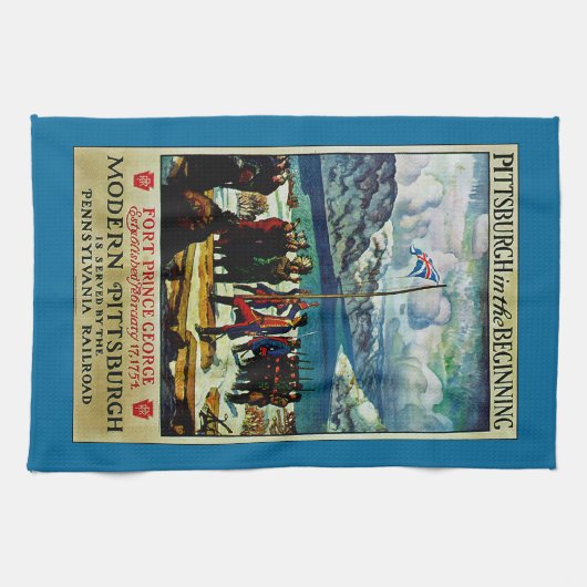 Pittsburgh in het begin theedoek (Horizontaal)