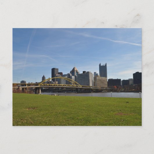 Pittsburgh in november briefkaart (Voorkant)