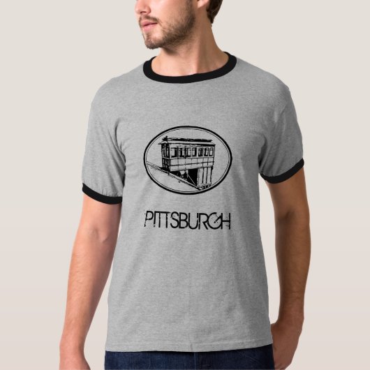Pittsburgh Inline Gray T-shirt (Voorkant)