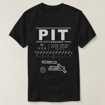 Pittsburgh International Airport PIT T-shirt