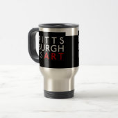 Pittsburgh is Art Travel Mug Reisbeker (Voorkant links)