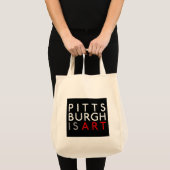 Pittsburgh is Kunstherbruikbare grocery Bag Tote Bag (Voorkant (product))