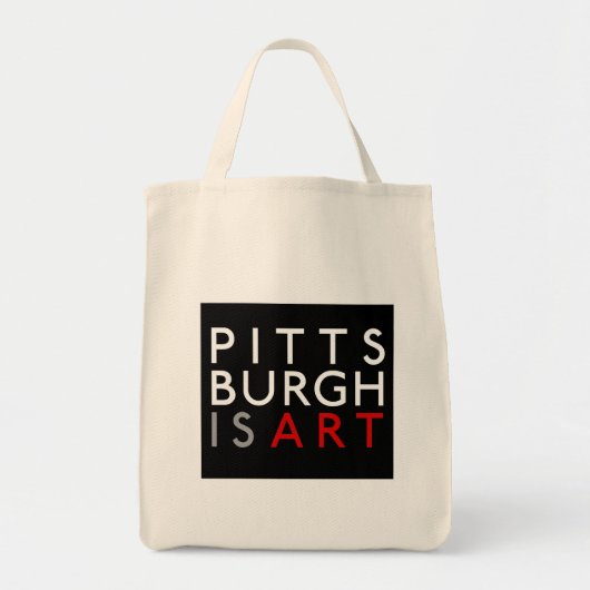 Pittsburgh is Kunstherbruikbare grocery Bag Tote Bag (Voorkant)