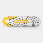 Pittsburgh-kaart 3 persoonlijk skateboard (Horizontaal)