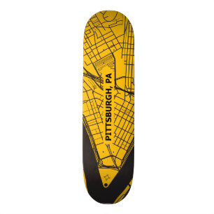 Pittsburgh Kaart Persoonlijk Skateboard