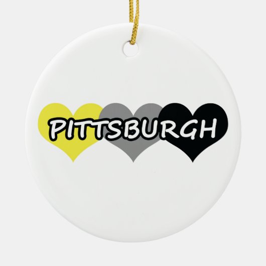 Pittsburgh Keramisch Ornament (Voorkant)