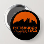 PITTSBURGH-knop - enorm, aanpasbaar Ronde Button 4,0 Cm (Voorkant /achterkant)