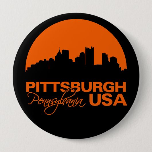 PITTSBURGH-knop - enorm, aanpasbaar Ronde Button 4,0 Cm (Voorkant)