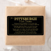 Pittsburgh Koekenselijst met gedicht label (Insitu)