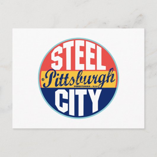 Pittsburgh -  label briefkaart (Voorkant)