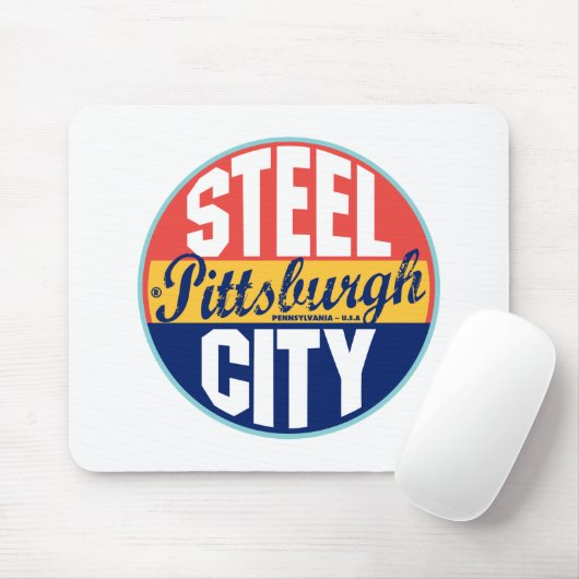 Pittsburgh -  label muismat (Met muis)