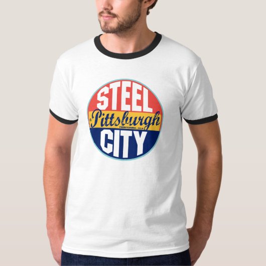 Pittsburgh -  label t-shirt (Voorkant)