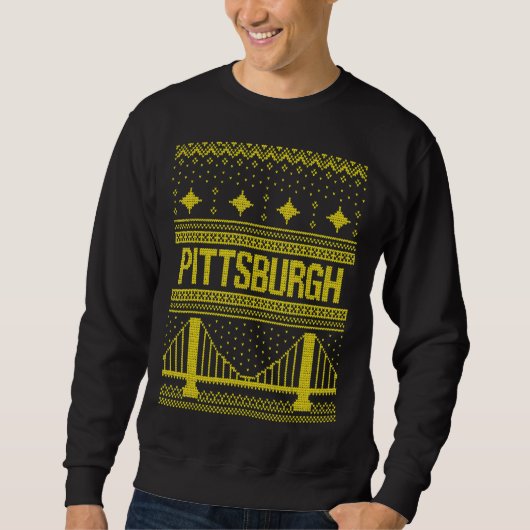 Pittsburgh lelijke kerstkeuken trui (Voorkant)