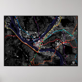 Pittsburgh Light Rail Figuur Grond Poster (Voorkant)